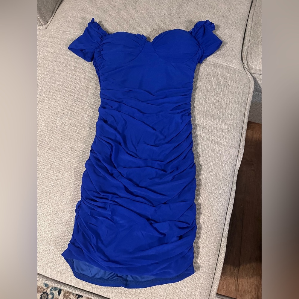 Tight Blue Homecoming Dress